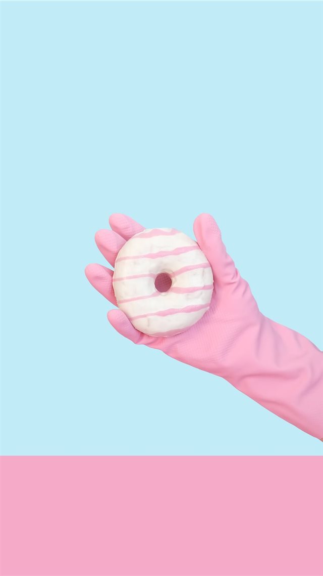 1080x1920 donut - pink iPhone 8 Wallpaper