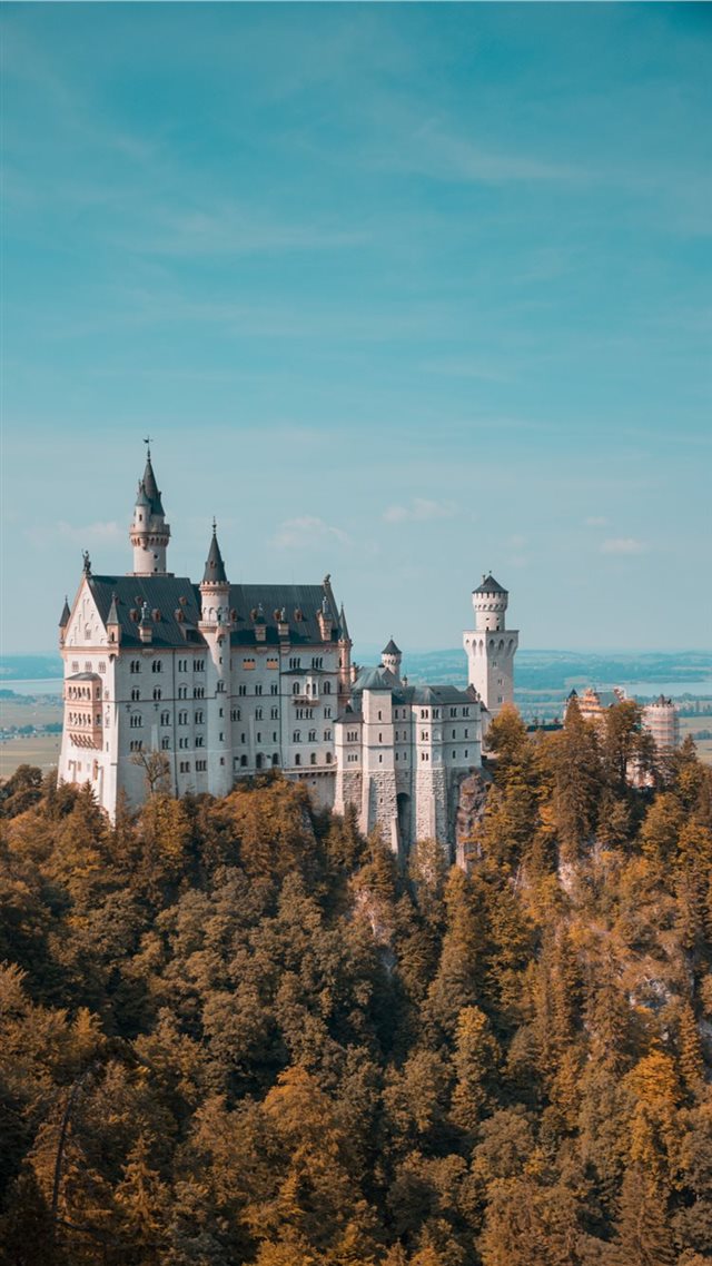 1080x1920 Neuschwanstein Castle - spring iPhone 8 Wallpaper