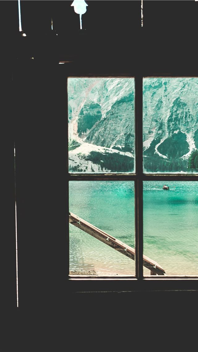 1080x1920 Braies lake trip - window iPhone 8 Wallpaper