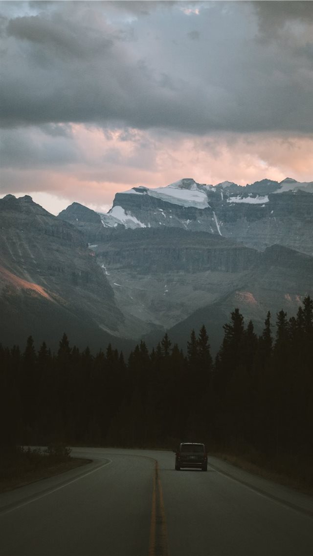 1080x1920 Sunset Ave - road iPhone 8 Wallpaper