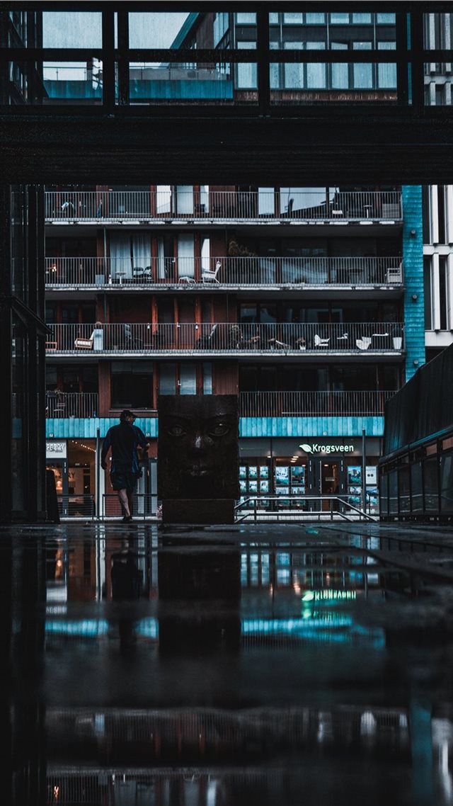 1080x1920 rainy days in Olso - human iPhone 8 Wallpaper