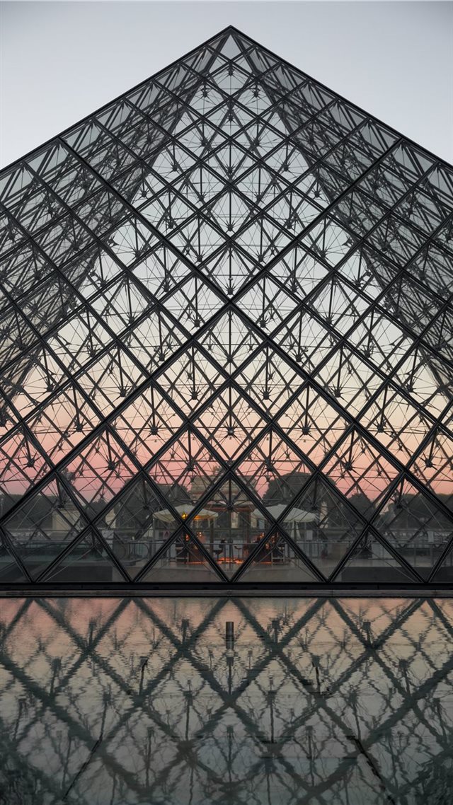 1080x1920 Dawn at the Louvre - paris iPhone 8 Wallpaper