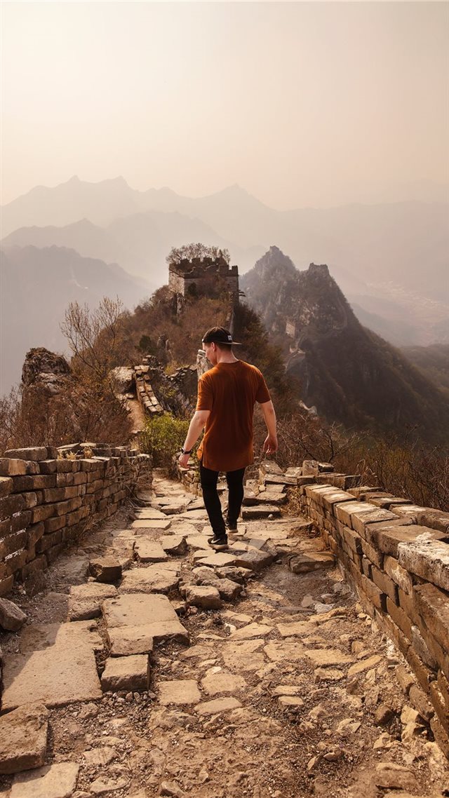 1080x1920 Jiankou Great Wall - path iPhone 8 Wallpaper