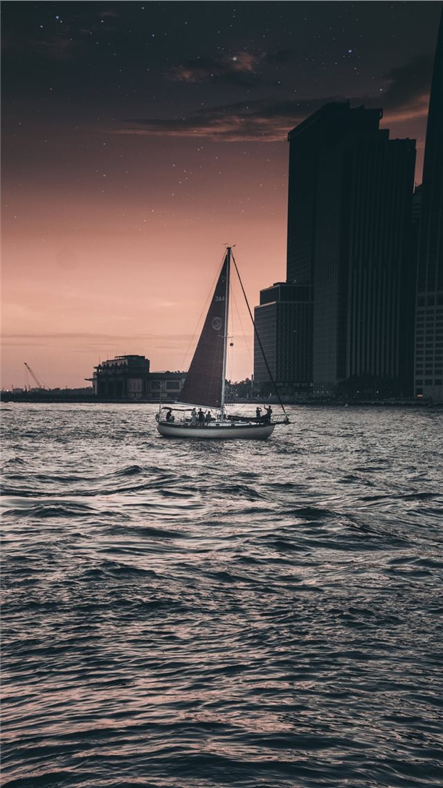 1080x1920 The sail - water iPhone 8 Wallpaper