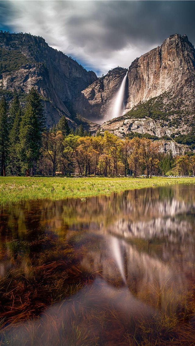 1080x1920 Yosemite Falls - waterfall iPhone 8 Wallpaper