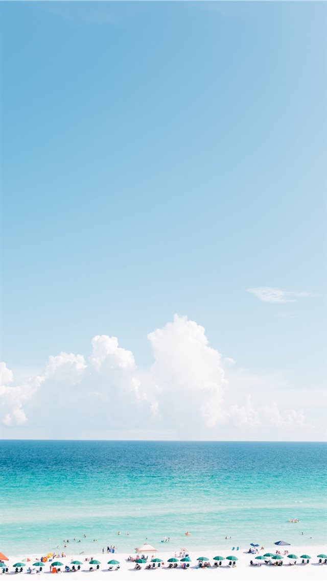 1080x1920 Pensacola Beach - umbrella iPhone 8 Wallpaper