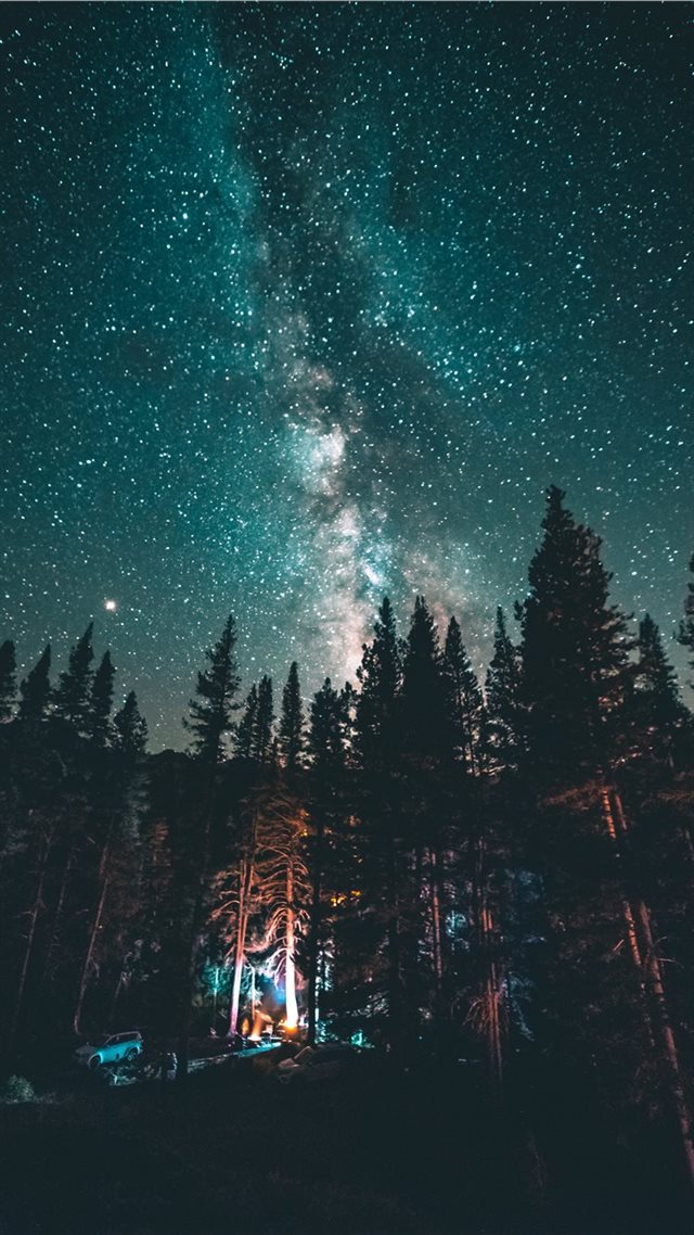 1080x1920 Campfire - night iPhone 8 Wallpaper