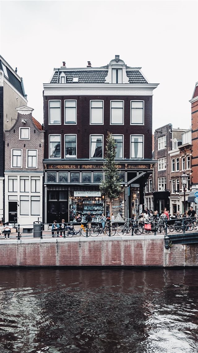 1080x1920 Amsterdam Liveliness - street iPhone 8 Wallpaper