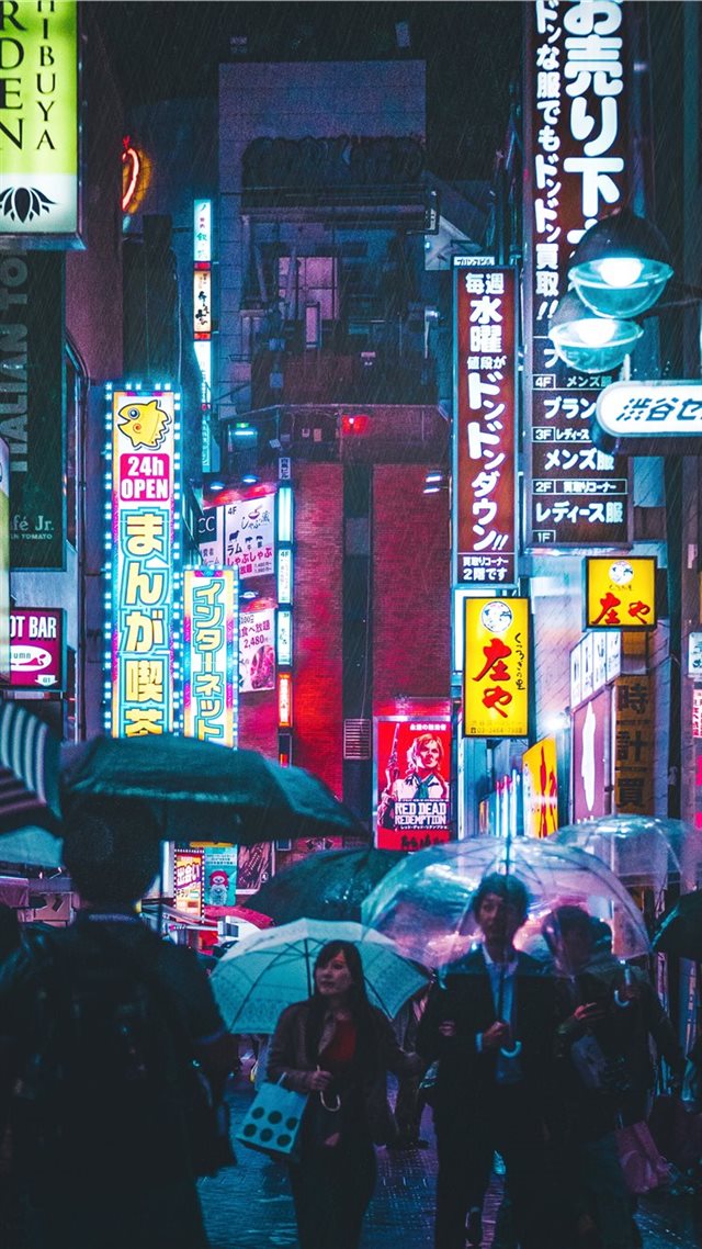 1080x1920 Shibuya  Japan - night iPhone 8 Wallpaper