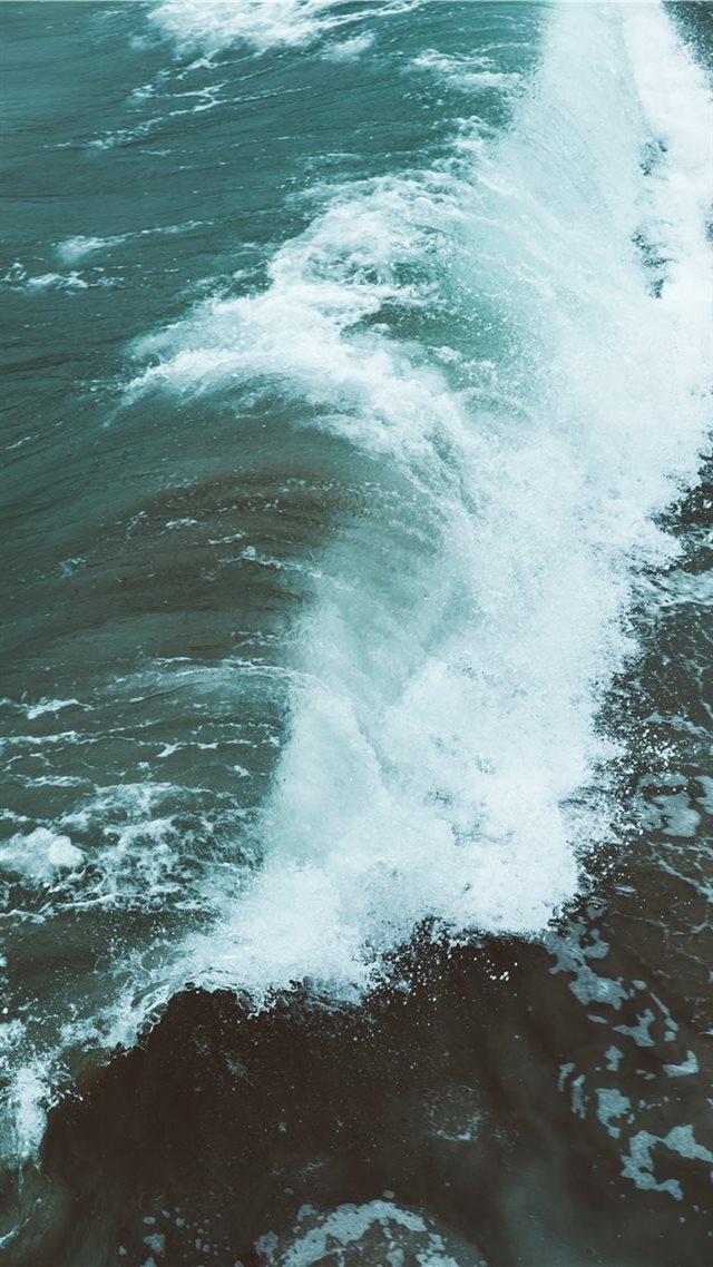 1080x1920 Waves - blue iPhone 8 Wallpaper