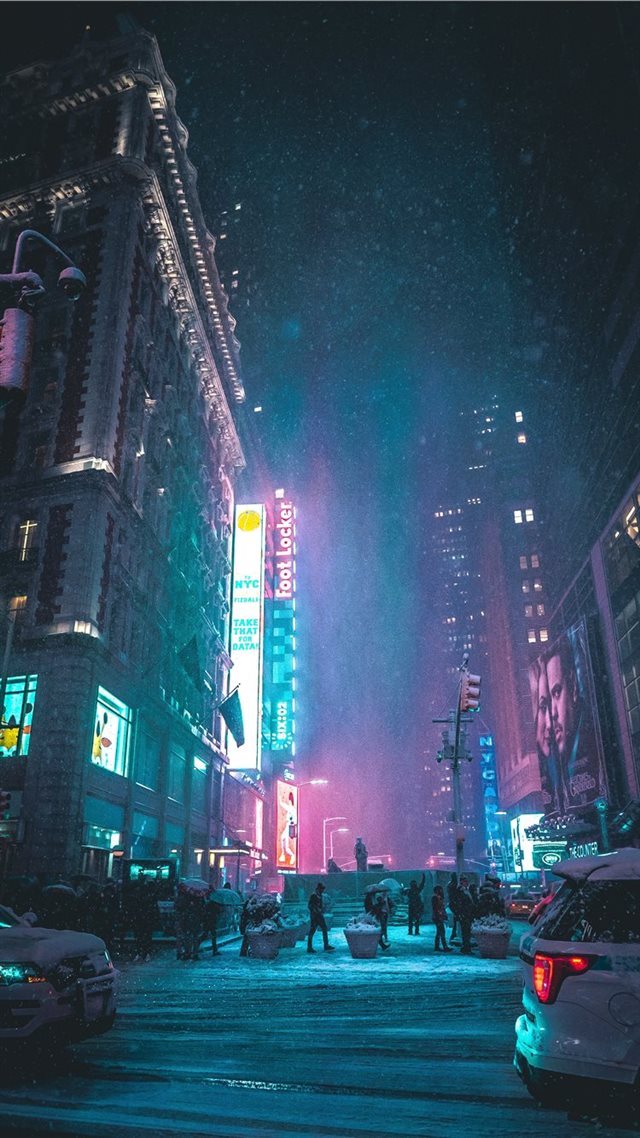 1080x1920 New York  United States - neon iPhone 8 Wallpaper