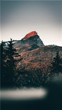 cold mornings in the mountains wallpaper