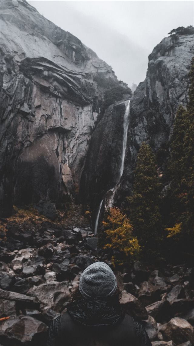 1080x1920 Yosemite Fall - hiking iPhone 8 Wallpaper