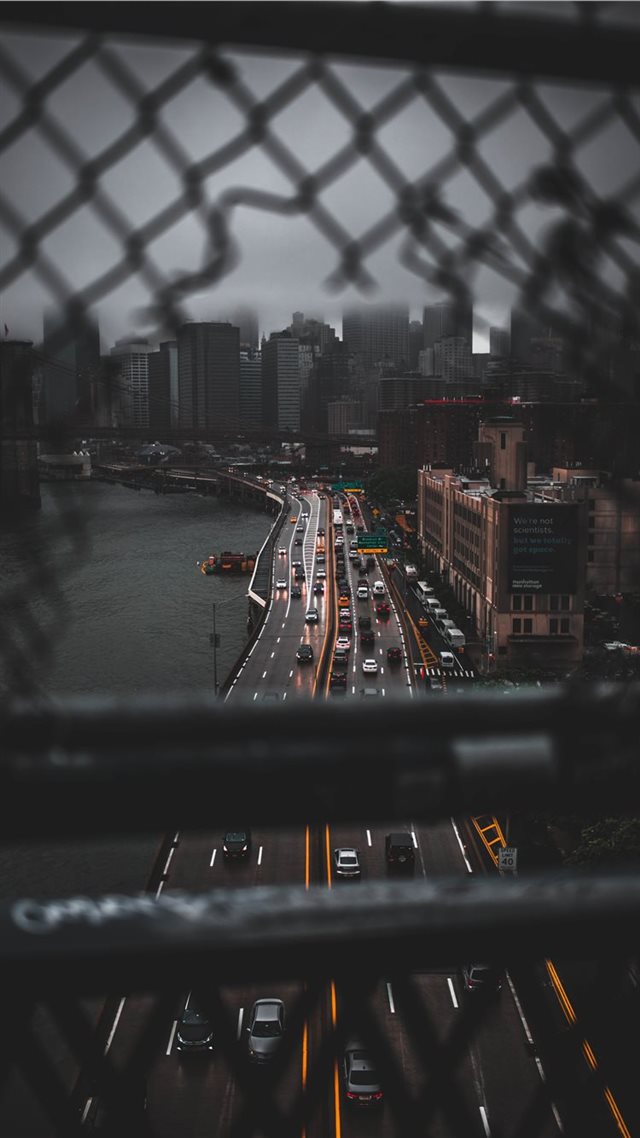 1080x1920 Manhattan Bridge  New York  United States - traffic iPhone 8 Wallpaper