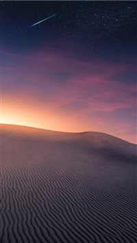 Desert Landscape   Sunset and Comet wallpaper