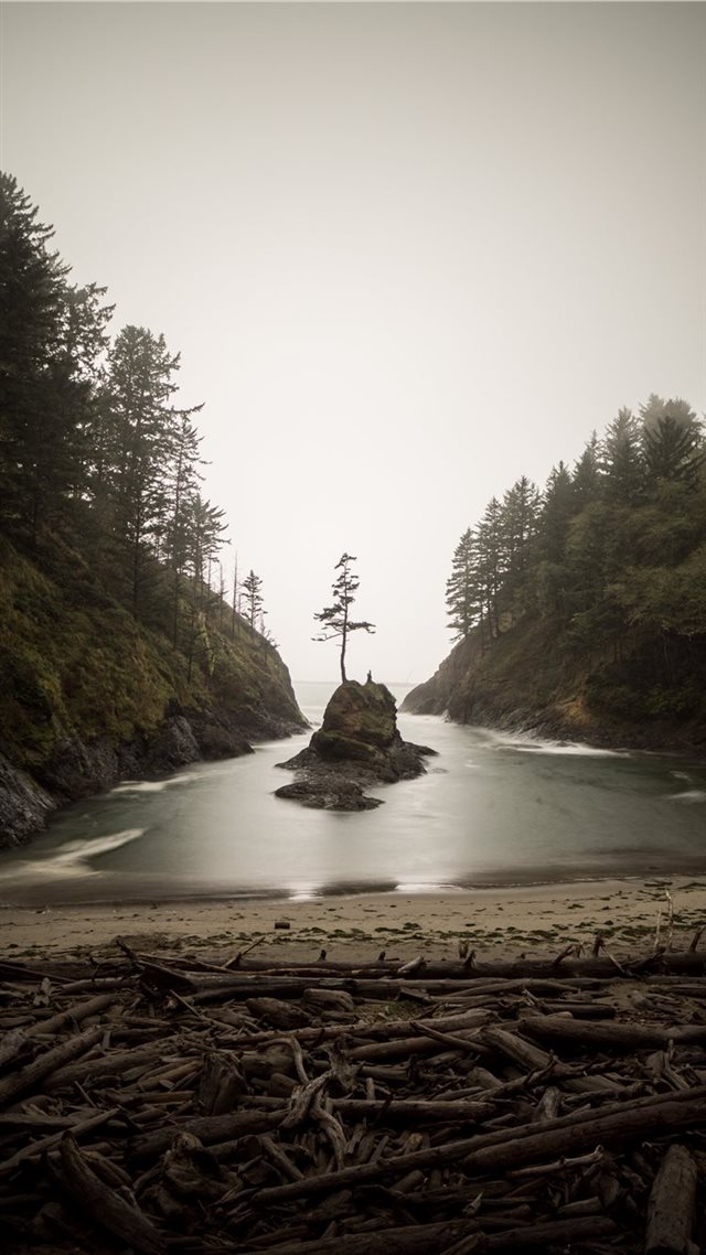 1080x1920 island in water - stick iPhone 8 Wallpaper