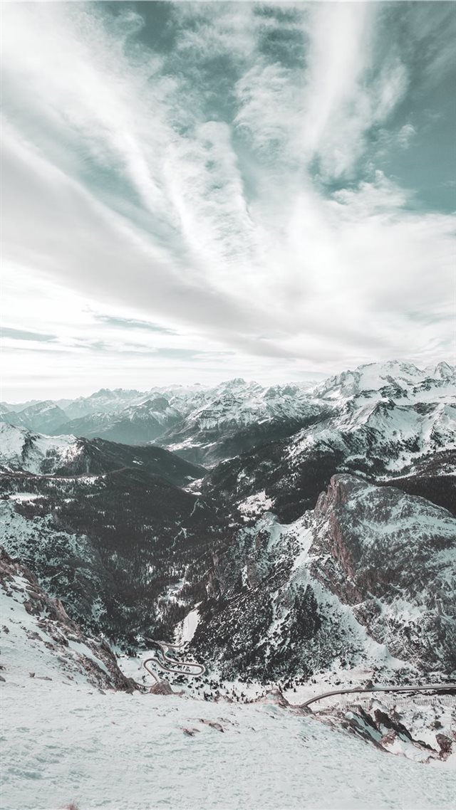 1080x1920 Windy clouds - dolomites iPhone 8 Wallpaper