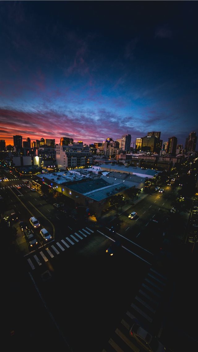 1080x1920 San Diego sunset through a fisheye lens - outdoors iPhone 8 Wallpaper