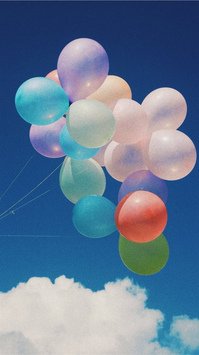 1080x1920 white  blue  and purple balloons - balloon iPhone 8 Wallpaper