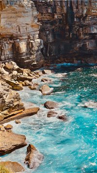 Turquoise Swell wallpaper