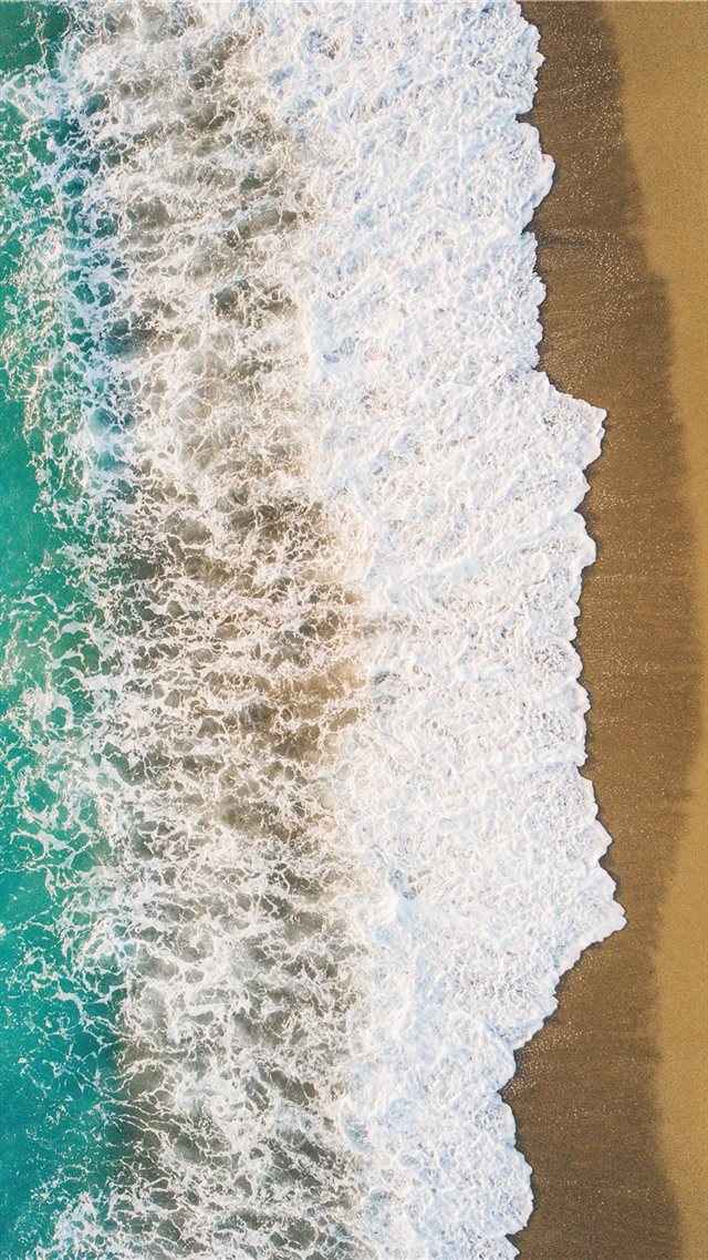 1080x1920 Wave after wave  - aerial view iPhone 8 Wallpaper