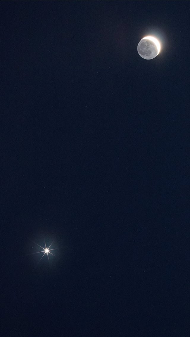 1080x1920 Moon and Venus - astronomy iPhone 8 Wallpaper