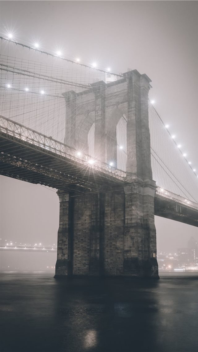1080x1920 Brooklyn Bridge  New York  United States - dock iPhone 8 Wallpaper