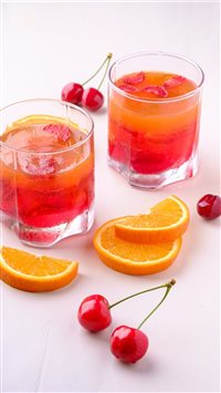 Jelly dessert with fruits wallpaper