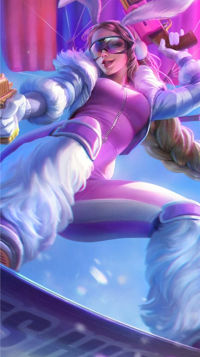 1080x1920 vainglory gwen snow bunny 4k - 2019 games iPhone 8 Wallpaper