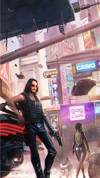 keanu reeves in cyberpunk 2077 4k wallpaper
