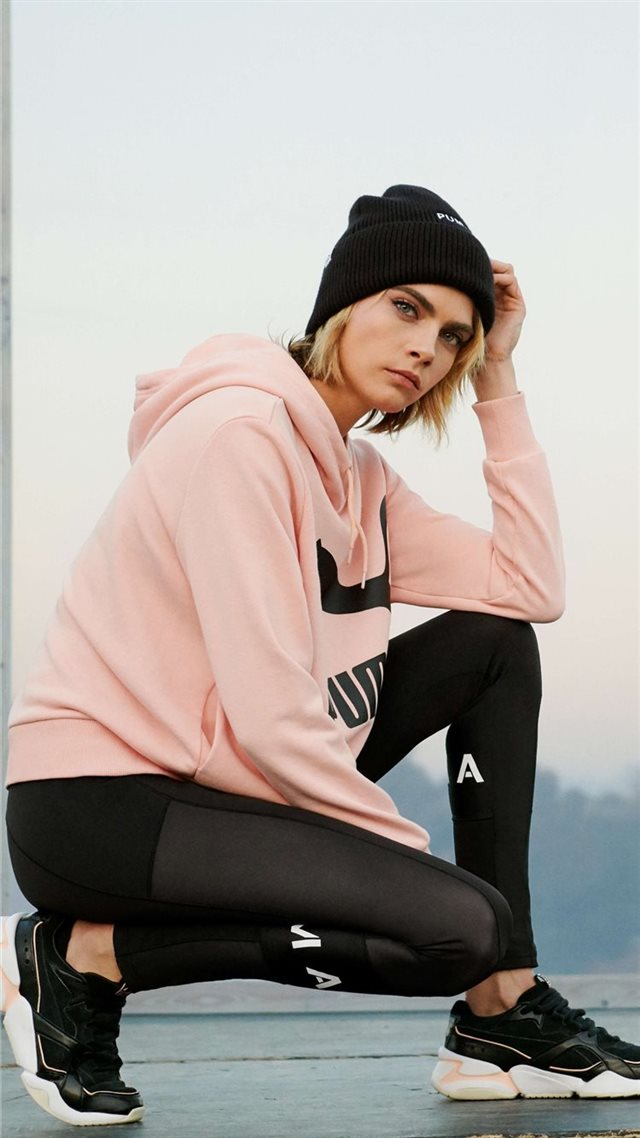 1080x1920 cara delevingne puma 8k 2019 - 8k iPhone 8 Wallpaper