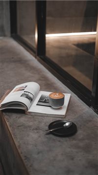 Coffee & Magazine wallpaper