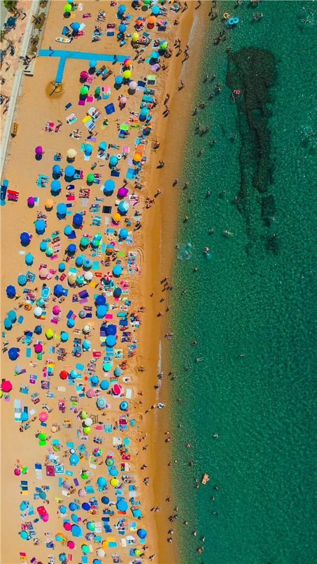 1080x1920 Summer days in Catalonia - aerial view iPhone 8 Wallpaper
