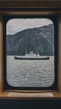 white and black ship wallpaper