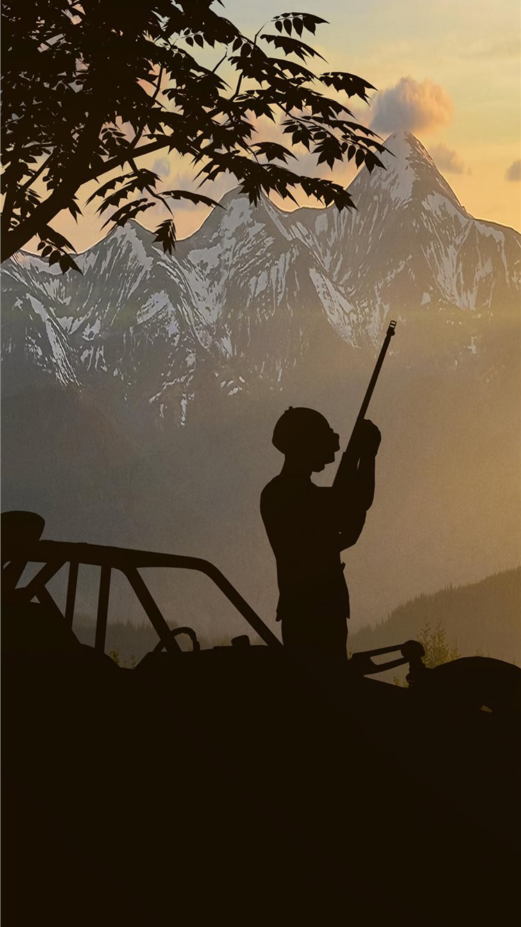 pubg silhouette 4k iPhone 8 Wallpapers Free Download