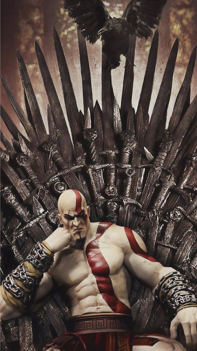 1080x1920 kratos on thrones - kratos iPhone 8 Wallpaper