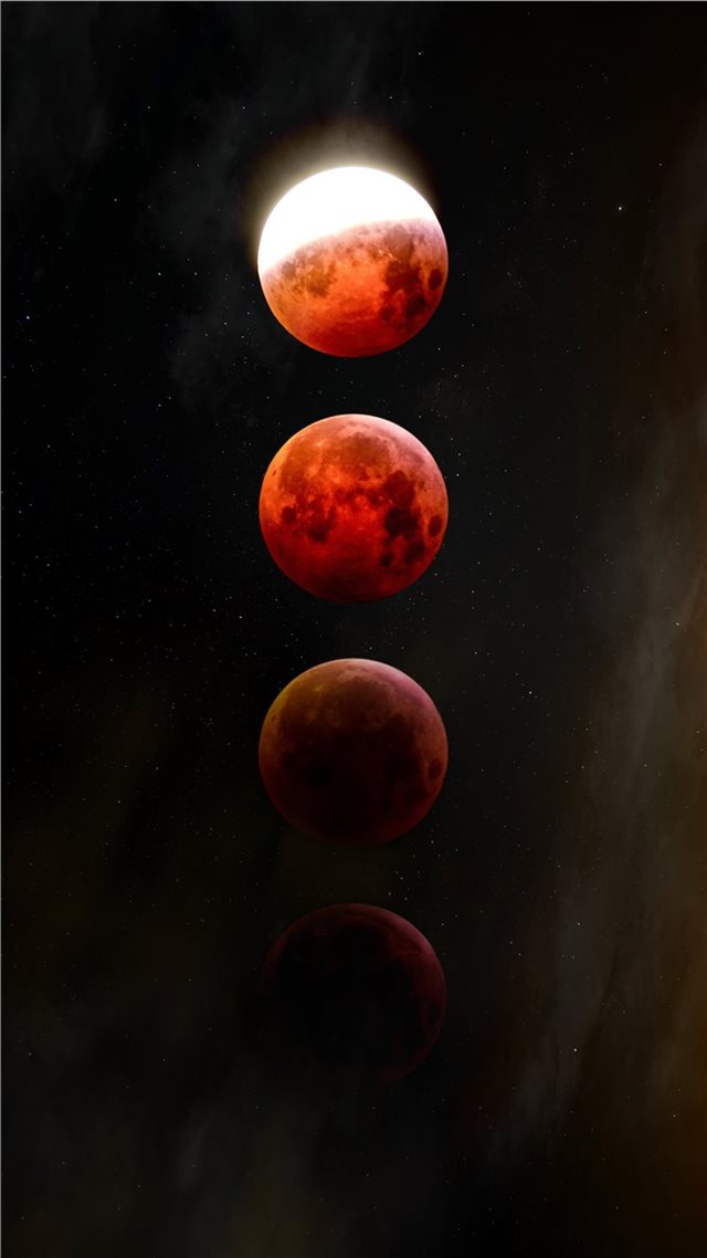 1080x1920 red full moon - moon iPhone 8 Wallpaper