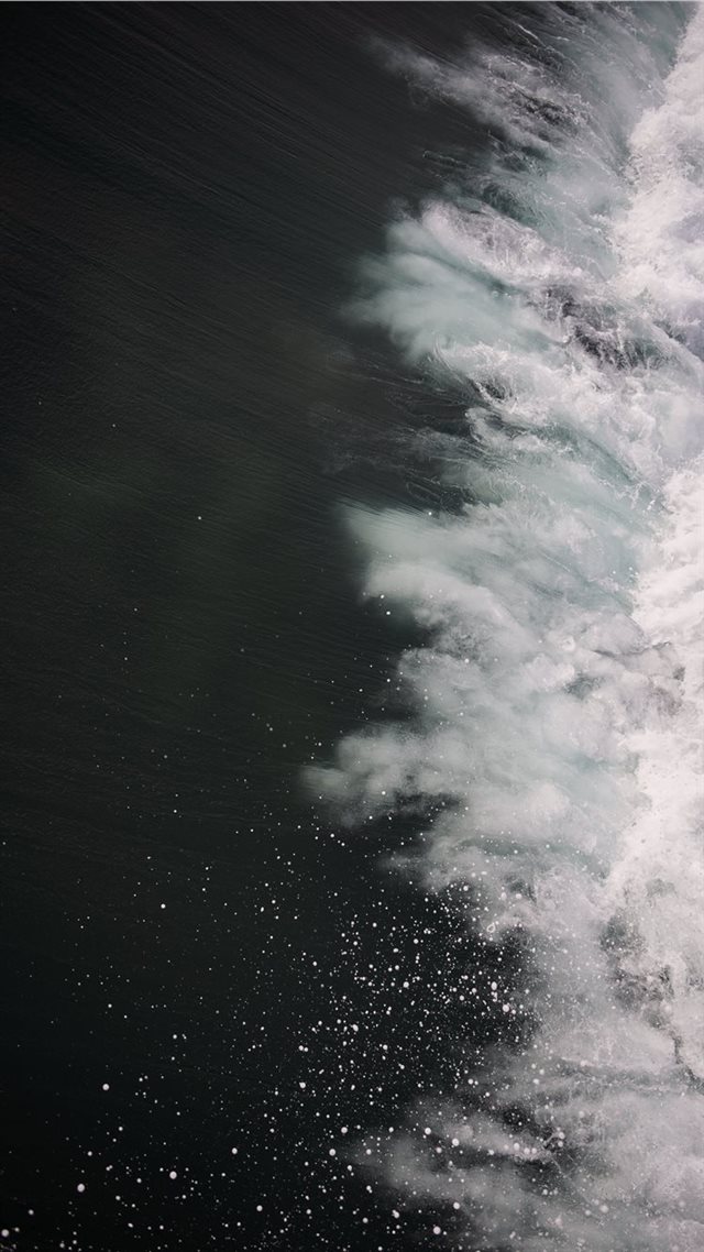 1080x1920 aerial photo of crashing water - ocean iPhone 8 Wallpaper