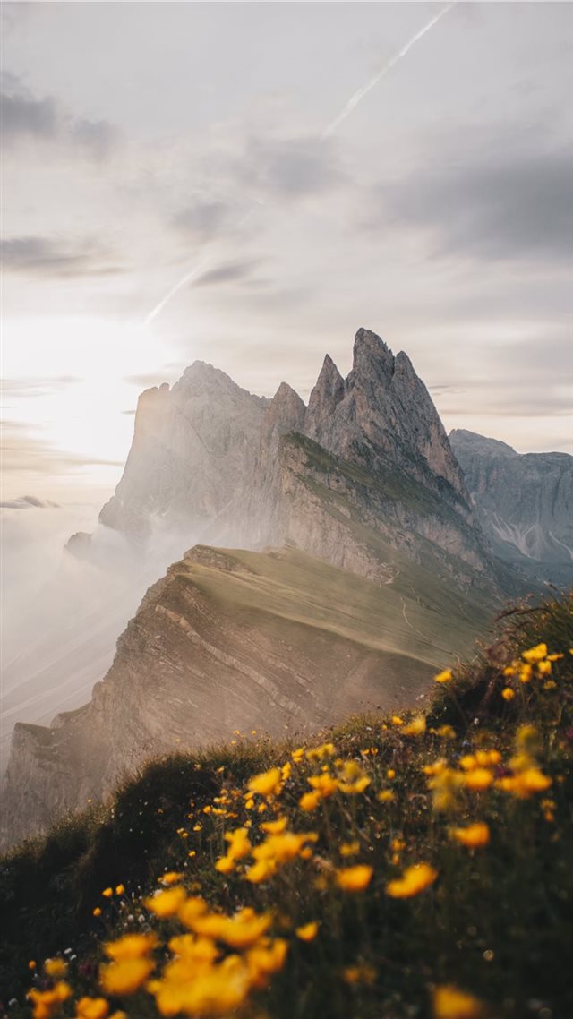 1080x1920 mountain photography - light iPhone 8 Wallpaper