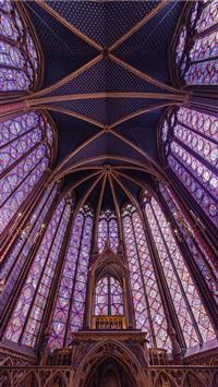 blue and brown building interior wallpaper