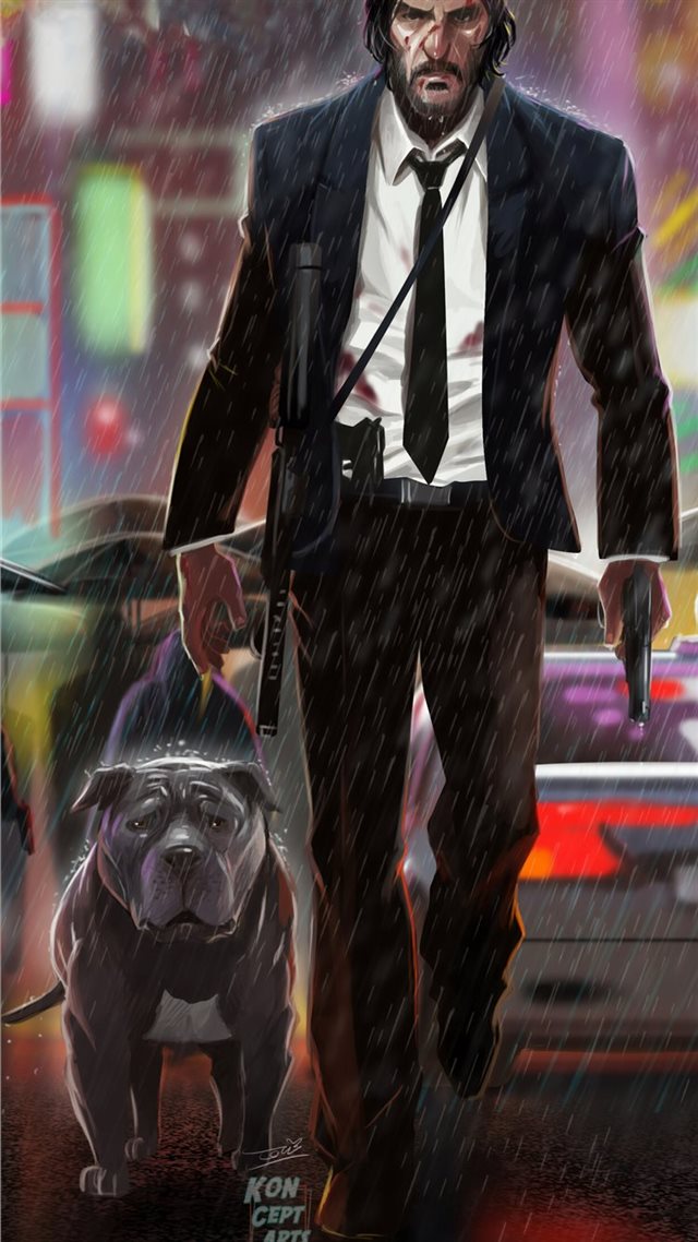 1080x1920 john wick 3 art -  iPhone 8 Wallpaper