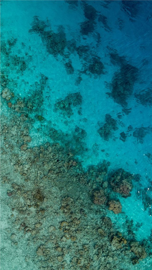 1080x1920 aerial photography of sea and stones - ocean iPhone 8 Wallpaper