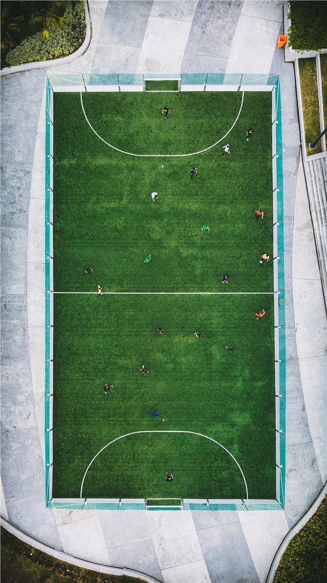 1080x1920 aerial photography of people playing soccer - malaysia iPhone 8 Wallpaper