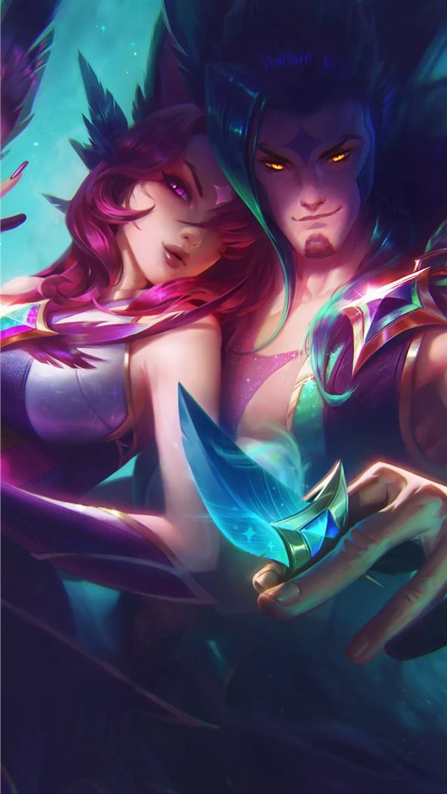 1080x1920 star guardian xayah and rakan - league of legends iPhone 8 Wallpaper