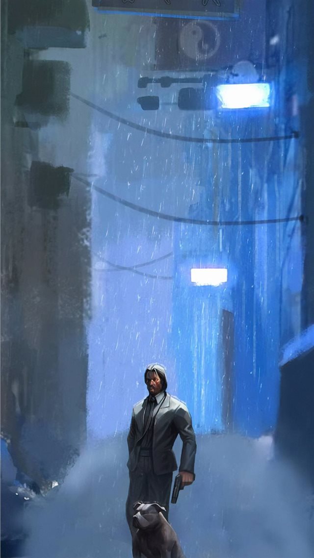 1080x1920 john wick and his dog -  iPhone 8 Wallpaper