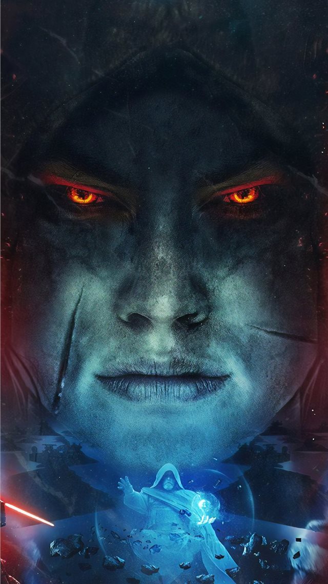 1080x1920 star wars the rise of skywalker movie art 4k - star wars the rise of skywalker iPhone 8 Wallpaper