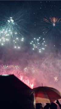 fireworks show at night wallpaper