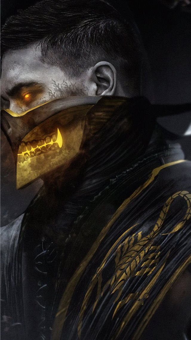 1080x1920 scorpion mortal kombat art - artwork iPhone 8 Wallpaper