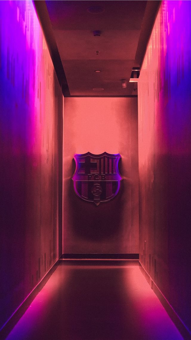 1080x1920 football emblem on wall - barcelona iPhone 8 Wallpaper