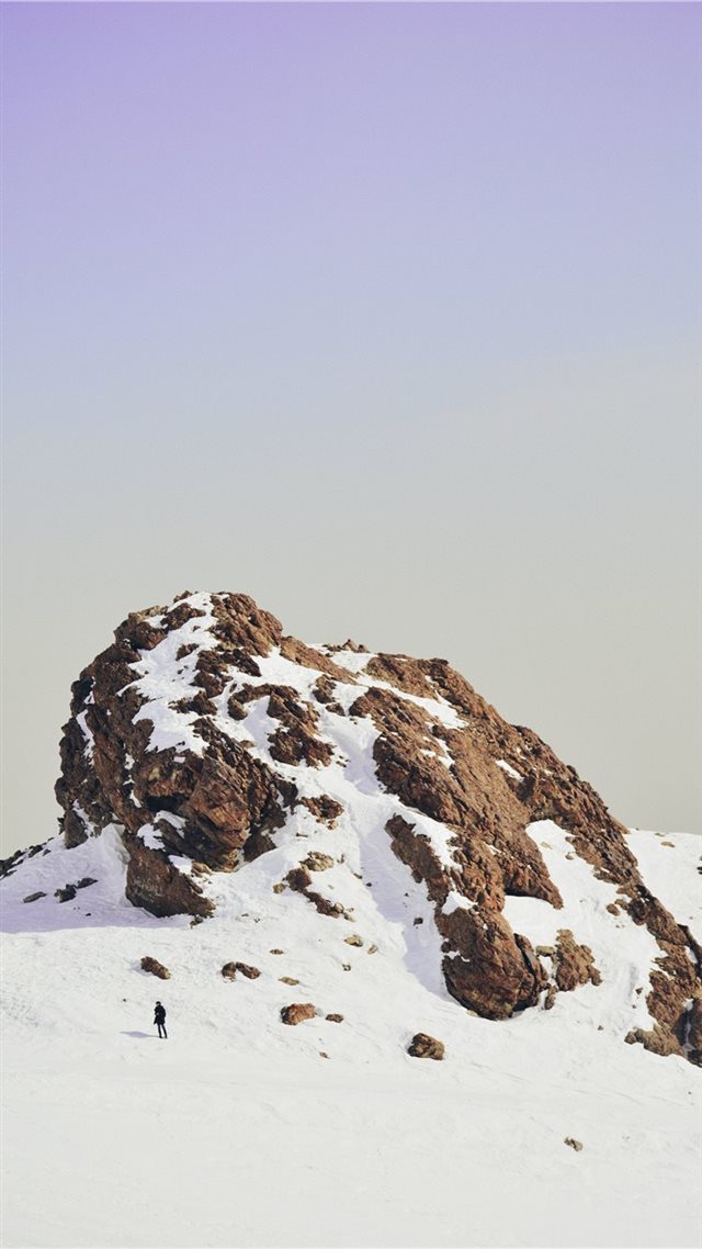 1080x1920 snow covered cliff -  iPhone 8 Wallpaper